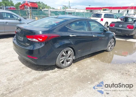 2014 Hyundai Elantra Limited from USA, damaged, VIN 5NPDH4AE4EH541137